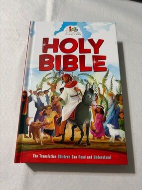 Holy Bible - Illustrated Children's Edition in Red and White
